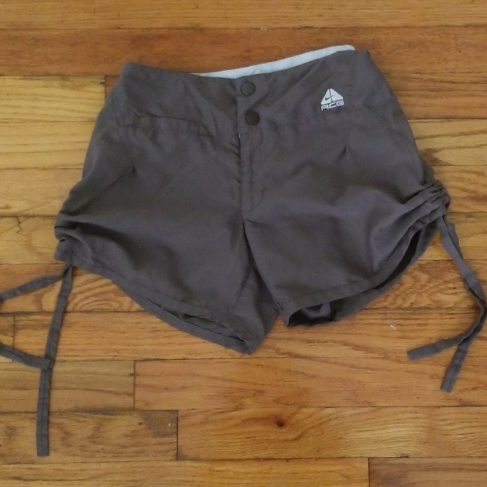 Nike Gray ACG Side Tie Runner Shorts 4